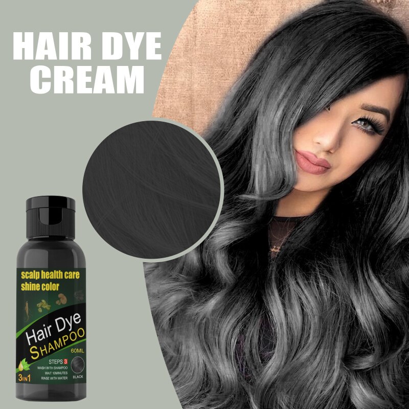 6 Colors 60ml Hair Color Disposable Hair Dye Cream Cover Gray Natural ... Natural Hair Color Dye
